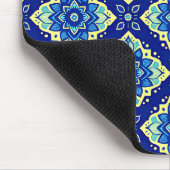 Lebhaftes geometrisches Muster Mousepad (Ecke)