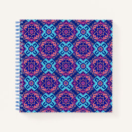Lebhaftes geometrisches Muster Notizblock