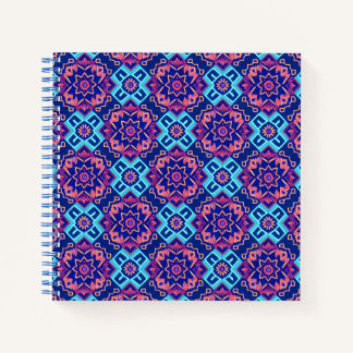 Lebhaftes geometrisches Muster Notizblock