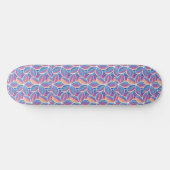 Lebhaftes geometrisches Muster Skateboard (Horizontal)