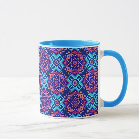 Lebhaftes geometrisches Muster Tasse (Rechts)
