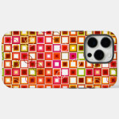 Lebhaftes geometrisches Quadrat-Muster im Retro Case-Mate iPhone Hülle (Rückseite (Horizontal))