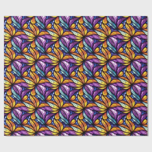 Lebhaftes Glas: farbenfrohe Gestaltung Geschenkpapier (Flach)