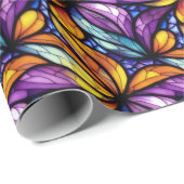 Lebhaftes Glas: farbenfrohe Gestaltung Geschenkpapier (Rolleneckpunkt)