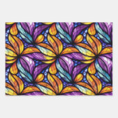 Lebhaftes Glas: farbenfrohe Gestaltung Geschenkpapier Set (Vorderseite 3)