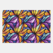 Lebhaftes Glas: farbenfrohe Gestaltung Geschenkpapier Set (Vorderseite)