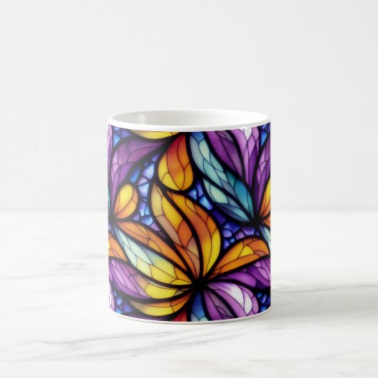 Lebhaftes Glas: farbenfrohe Gestaltung Kaffeetasse (Mittel)