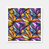 Lebhaftes Glas: farbenfrohe Gestaltung Serviette (Vorderseite)