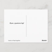 Lebhaftes Golden Retriever Nerd Brillen Gemälde Postkarte (Rückseite)