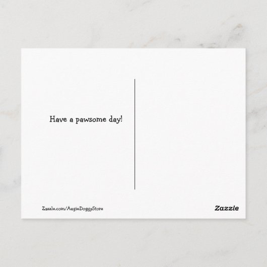 Lebhaftes Golden Retriever Nerd Brillen Gemälde Postkarte (Rückseite)