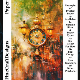 Lebhaftes goldenes Uhrenpapier CS4