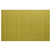 Lebhaftes goldgelbes Kreislaufmuster Stoff (Fat Quarter (45,7 x 55,9 cm))