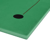 Lebhaftes Green Golfer Putting Design Schneidebrett (Ecke)