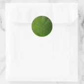 Lebhaftes Green Leaf Round Sticker - Nature's Beau (Tasche)