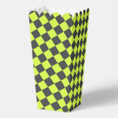 Lebhaftes, grünes und graues Diamantmuster Geschenkschachtel (Rückseite)