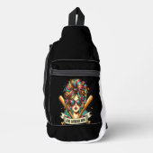 Lebhaftes Haar, Coole Baseball-Mama, fierce Stance Crossbody Bag (Vorderseite)