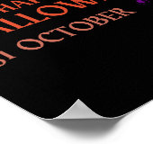 Lebhaftes Halloween, schöne Wall Art Poster (Ecke)