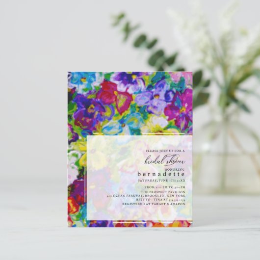 Lebhaftes, handbemaltes Brautparty (Stehend Vorderseite)