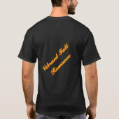 Lebhaftes Herbstblatt Herz T-Shirt (Rückseite)
