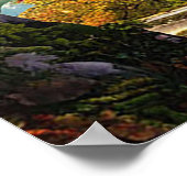 Lebhaftes Herbstblättern Poster (Ecke)