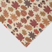 Lebhaftes Herbstleaves Muster mit Herbstfarben Seidenpapier (Ausschnitt)