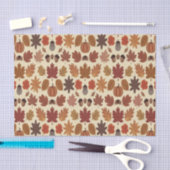 Lebhaftes Herbstleaves Muster mit Herbstfarben Seidenpapier (Handwerk)