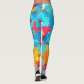 Lebhaftes Herz der Natur Leggings (Rückseite)