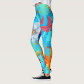 Lebhaftes Herz der Natur Leggings (Links)