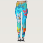 Lebhaftes Herz der Natur Leggings (Vorderseite)