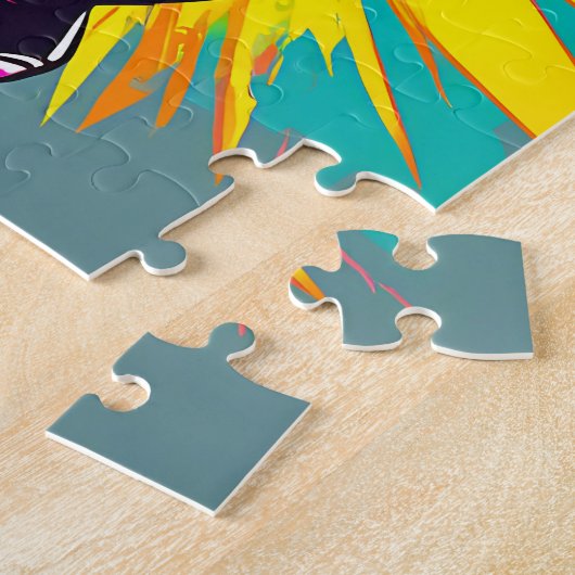 Lebhaftes Hippo-Tier Puzzle (Seite)