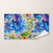 Lebhaftes, hübsches Handtuch in floraler Wasserfar (Handtuch)