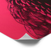 Lebhaftes Huhn Poster (Ecke)