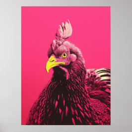 Lebhaftes Huhn Poster