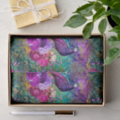 Lebhaftes Illustriertes Pfauenmuster Seidenpapier (Geschenk)