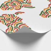 Lebhaftes, in Afrika Inspiriertes Wrapping Paper Geschenkpapier (Ecke)
