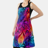 Lebhaftes indisches Krawatte- und Farbmuster Schürze (InSitu)