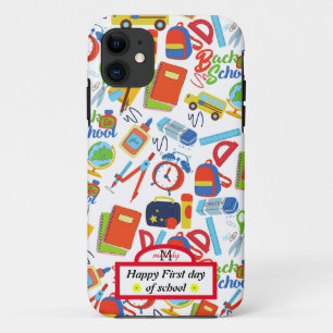 Lebhaftes, individualisierbares Zurück zu Schulfor Case-Mate iPhone Hülle
