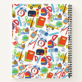 Lebhaftes, individualisierbares Zurück zu Schulfor Notizblock (Rückseite)