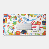 Lebhaftes, individualisierbares Zurück zu Schulfor Schreibtischunterlage (Tastatur & Maus)