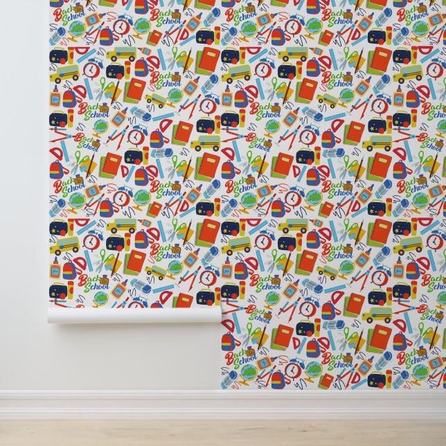 Lebhaftes, individualisierbares Zurück zu Schulfor Tapete (Anwendung)