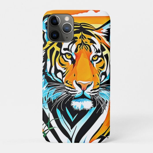 Lebhaftes Jungle Tiger Art Design Case-Mate iPhone Hülle (Rückseite)