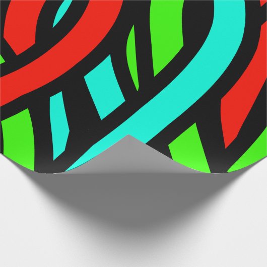 Lebhaftes Kabel Geschenkpapier (Ecke)