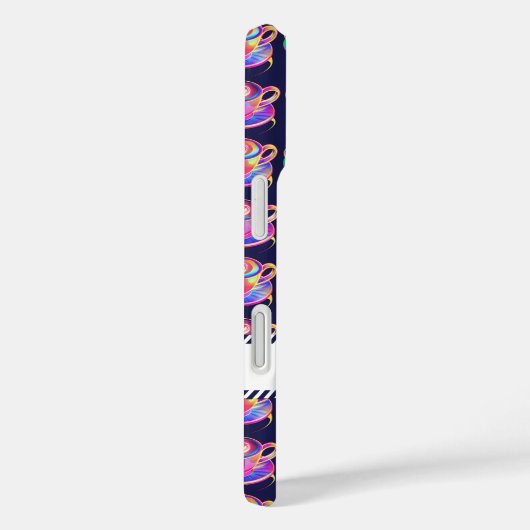 Lebhaftes Kaffeelett Case-Mate iPhone Hülle (Rückseite / Rechts)