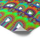 Lebhaftes Kaleidoskop-Wall-Poster Poster (Ecke)