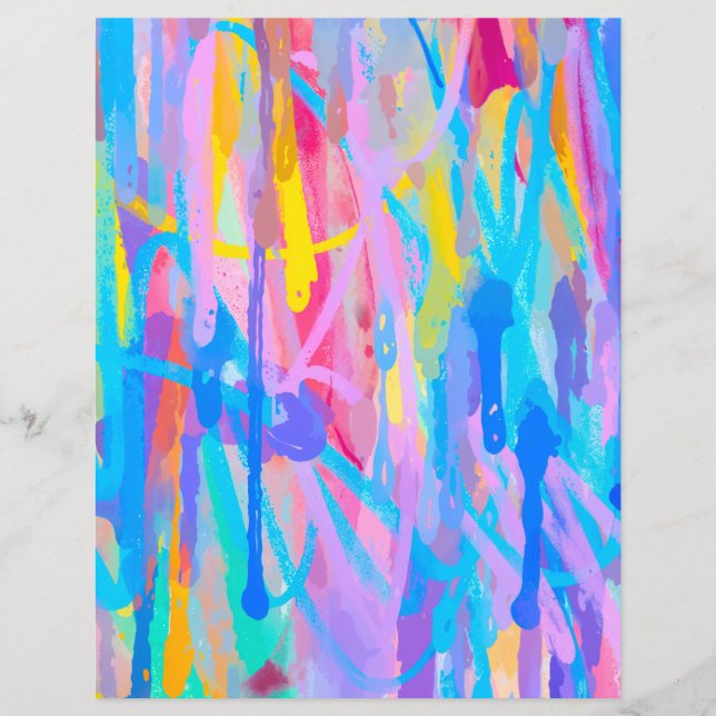 Lebhaftes Kaskadenpapier (Vorderseite)