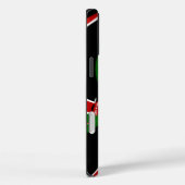Lebhaftes kenianisches Flaggenmuster: Eine mächtig Case-Mate iPhone Hülle (Rückseite / Rechts)