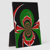 Lebhaftes kenianisches Flaggenmuster: Eine mächtig Fotoplatte (Seite)