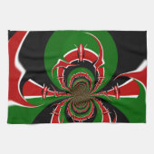 Lebhaftes kenianisches Flaggenmuster: Eine mächtig Handtuch (Horizontal)