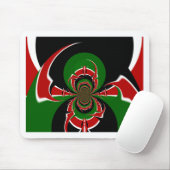 Lebhaftes kenianisches Flaggenmuster: Eine mächtig Mousepad (Mit Mouse)