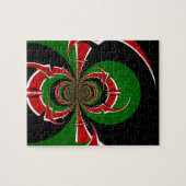 Lebhaftes kenianisches Flaggenmuster: Eine mächtig Puzzle (Horizontal)